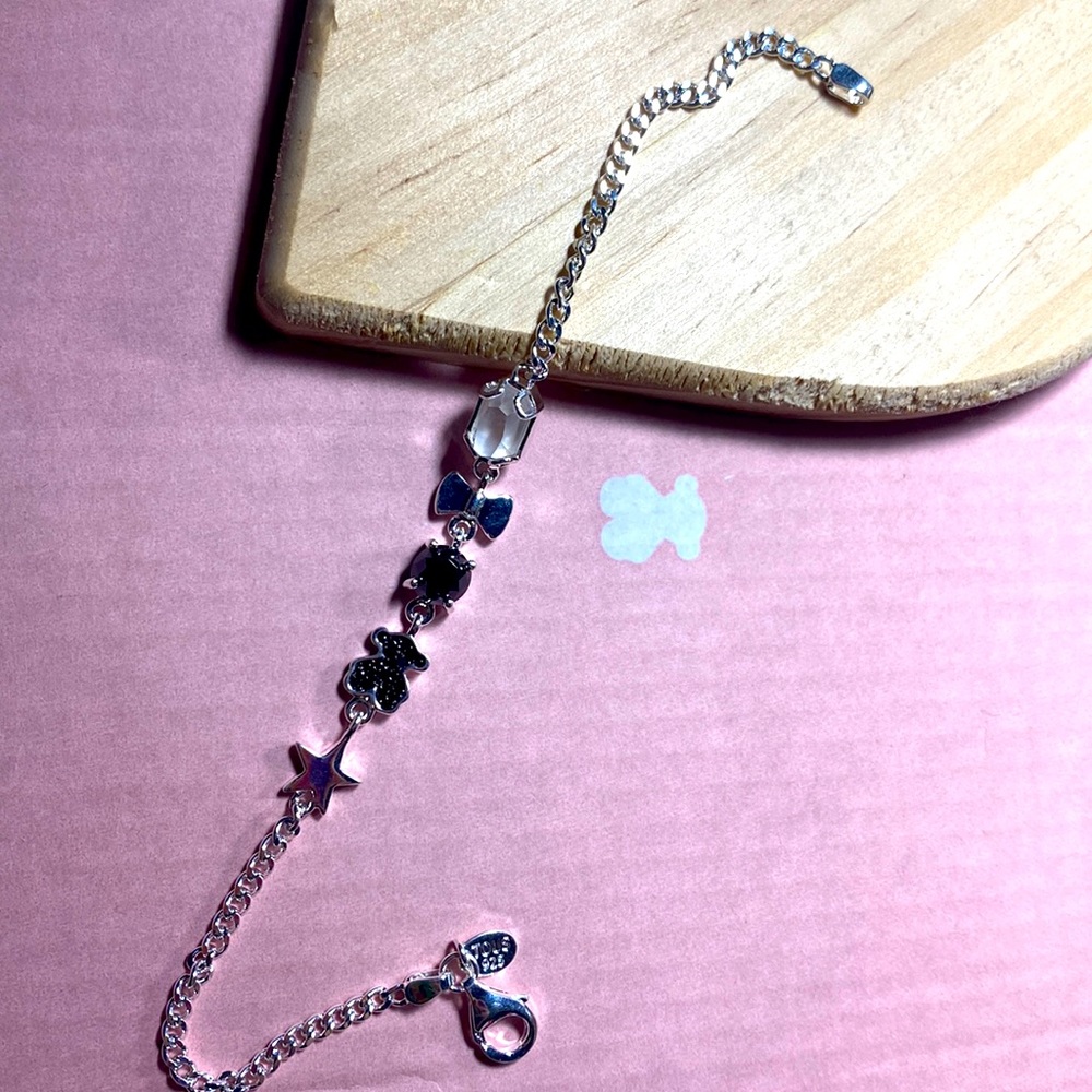 Tous silver bracelet With stones